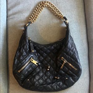 Marc Jacobs Leather Quilted Chain Hobo Bag